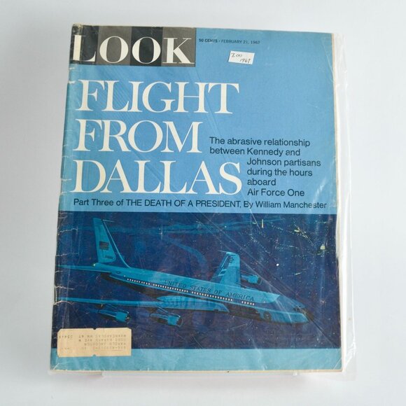 Look Magazine February 21 1967 Flight From Dallas Vintage - Picture 1 of 4